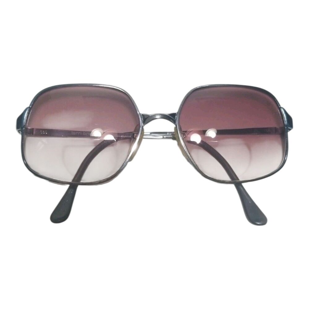 Terri Brogan Eyeglasses Metal Frame Blue Tone Vintage